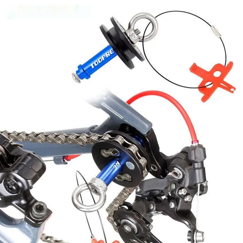 Aluminium alloy bicycle chain holder tool for workshop maintenance
