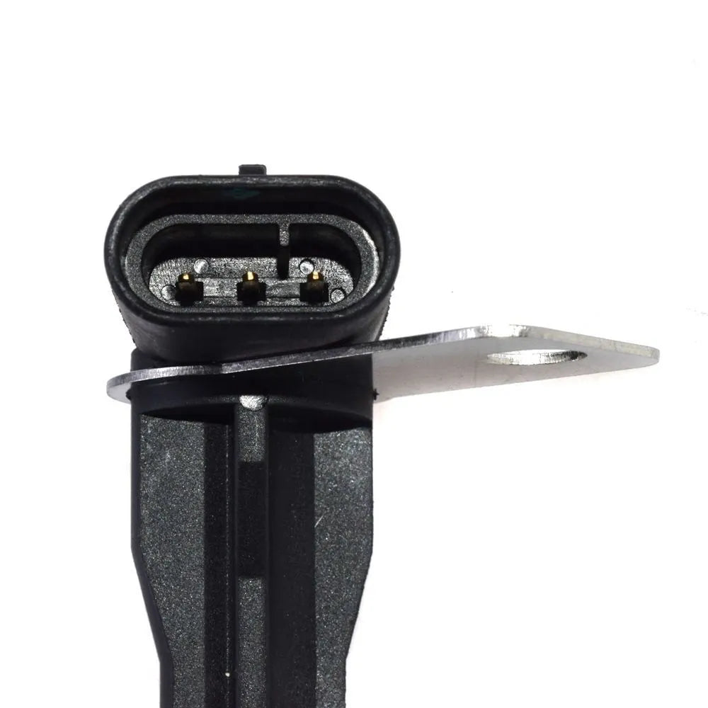 Black universal automotive car sensor for General Motors vehicles on a white background.