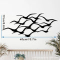Seagull metal flying bird wall decoration in modern simplicity style for garden, office, or hotel wall