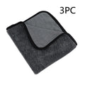 Grey microfiber car wash towel measuring 40x40cm for automobile cleaning