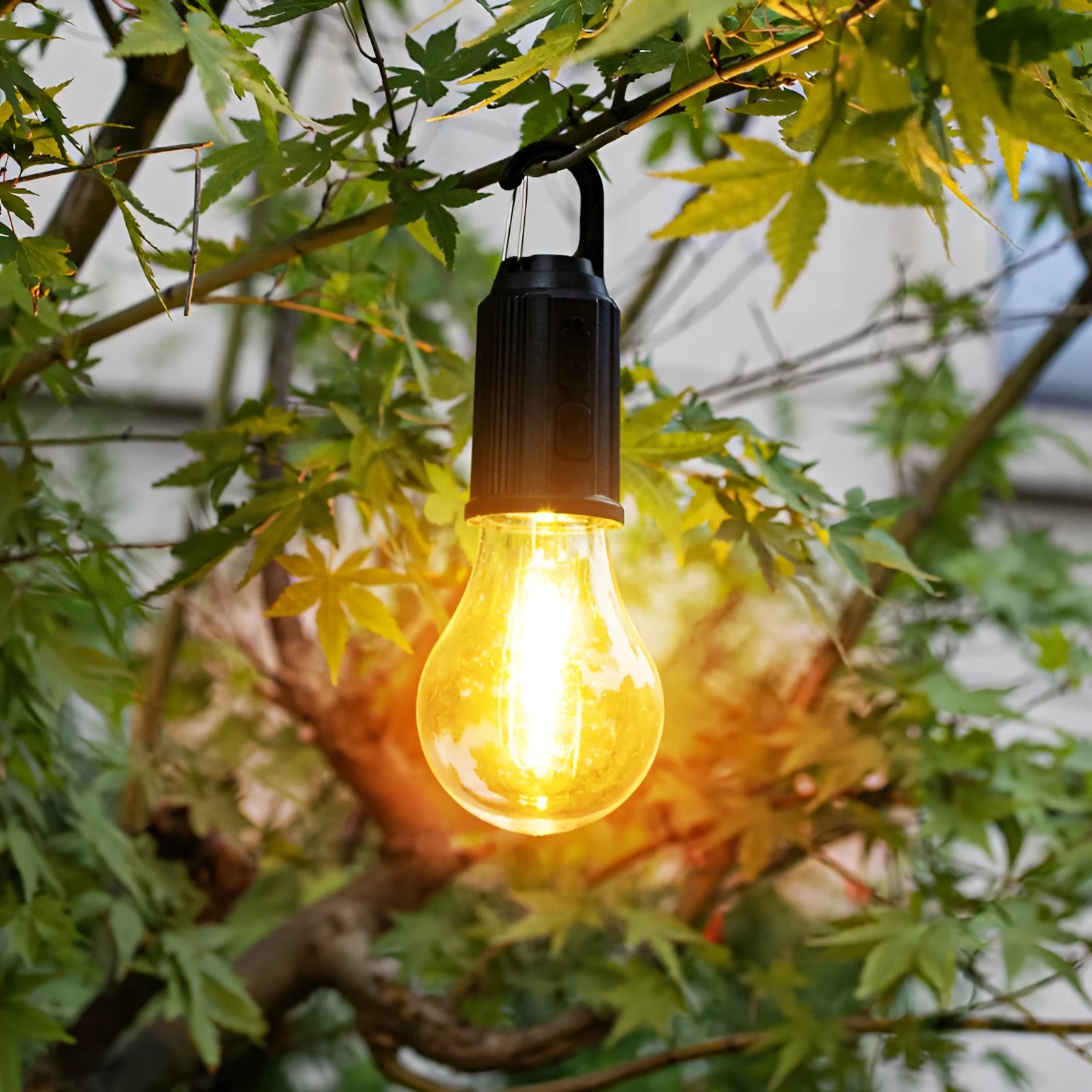 Five solar-powered outdoor lantern lights with pastoral design and ABS plastic construction