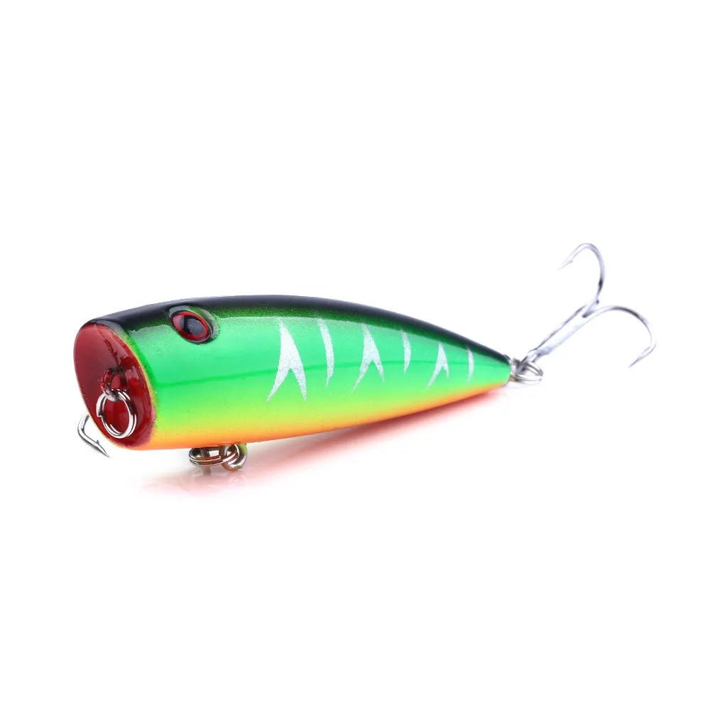 Pack of 5 freshwater fishing embryonic baits in ABS plastic, 7cm long with 9g weight and 6# hook