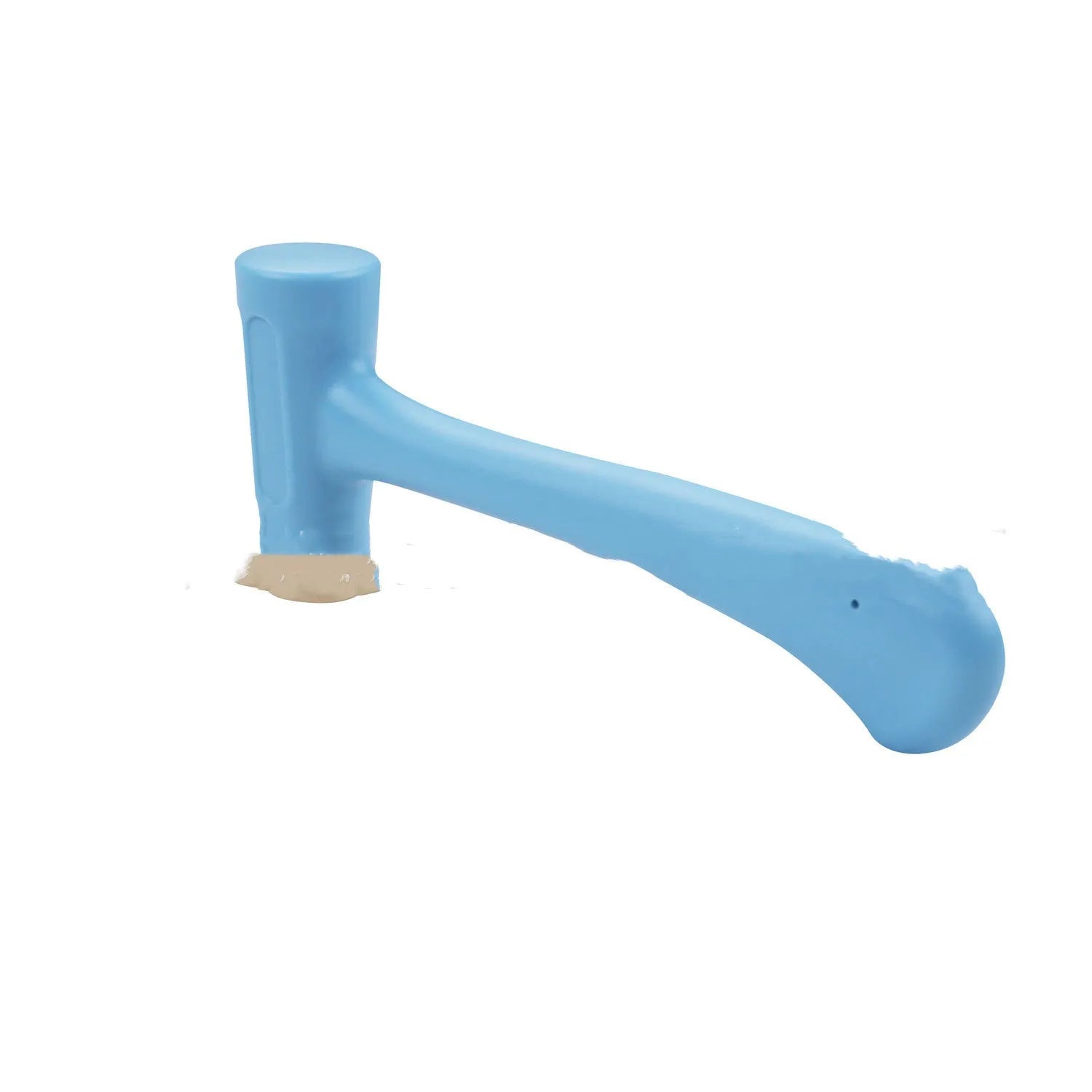Blue copper head hammer with carbon steel handle and plastic grip, weight 0.47kg