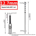 12.7mm carbon steel square hole drill bit set with sleeve and core components