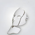 LED colour light mask beauty instrument with 7 coloured lights, compact 240x240x170mm size, on a clean surface with UK plug