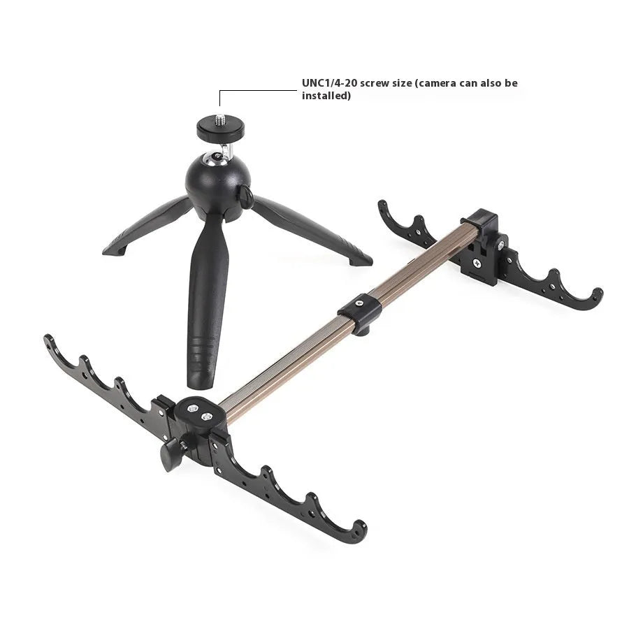 Aluminium alloy ice fishing triangle rod holder bracket for small fishing rods