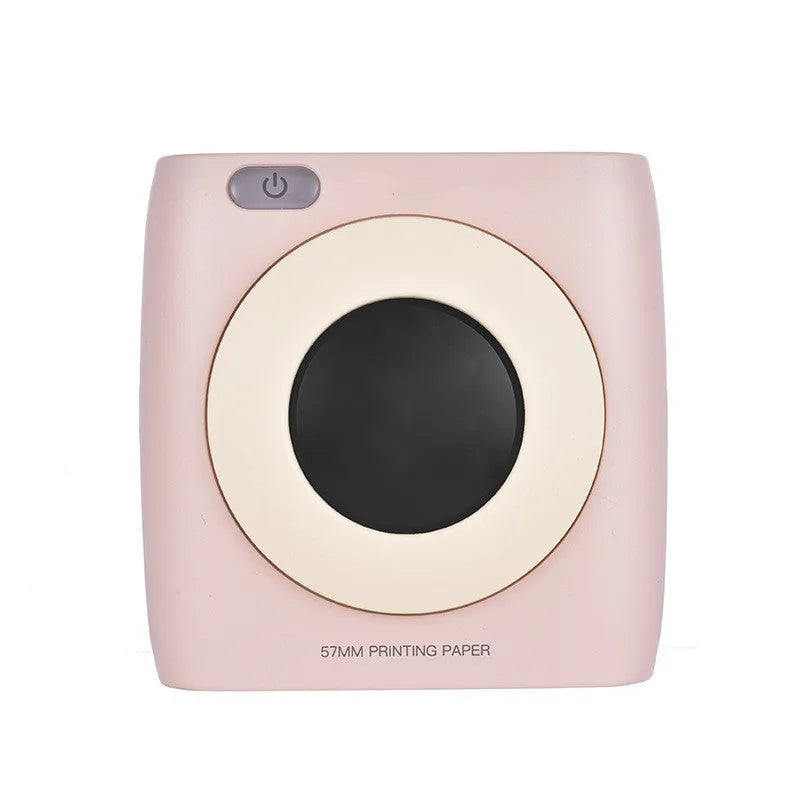 New Student Mini Photo Printer with USB interface, thermal paper, 83x85x45mm size, white model