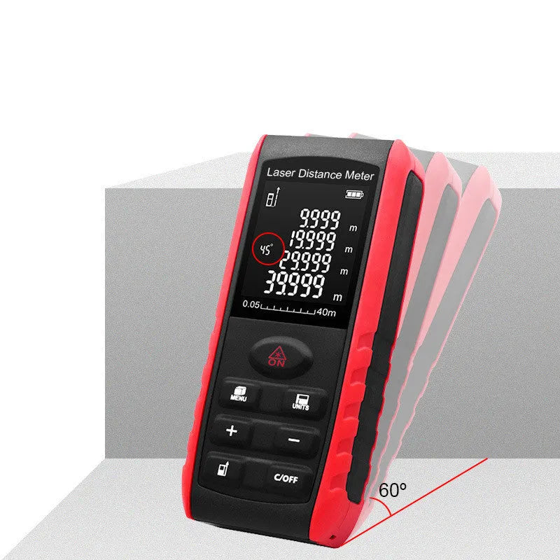 E-series hand-held laser range finder with infrared measuring for decoration projects