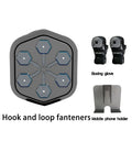 Black smart music boxing machine with Bluetooth connection and 200kg strike capacity