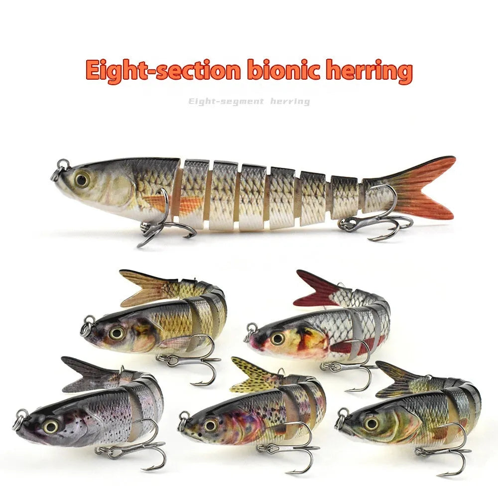 133 mm long, 203g hard plastic bionic fishing lure in multiple colour options with storage box.