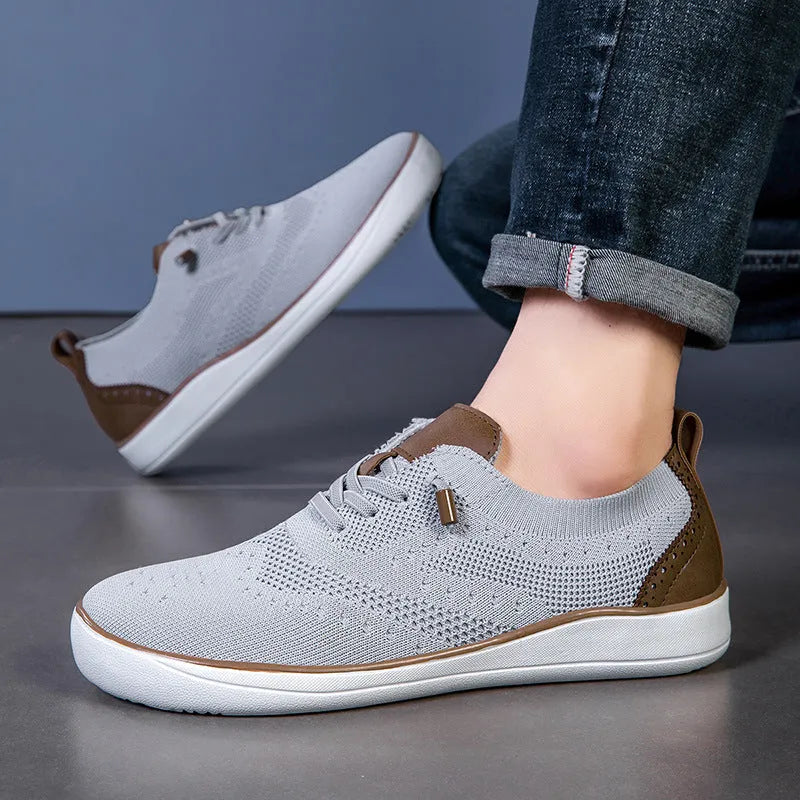 Big wide last mesh walking shoes with fabric upper and EVA sole, low top casual style, sizes 39-48