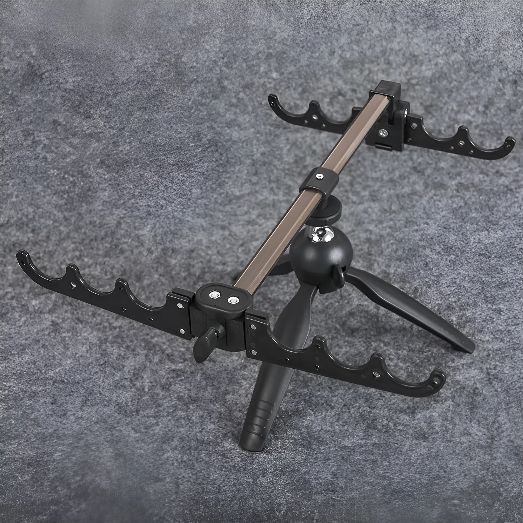 Aluminium alloy ice fishing triangle rod holder bracket for small fishing rods