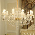 Crystal chandelier ceiling light with glass body, LED lamps, 1100 x 700 mm, adjustable 0.6 m height
