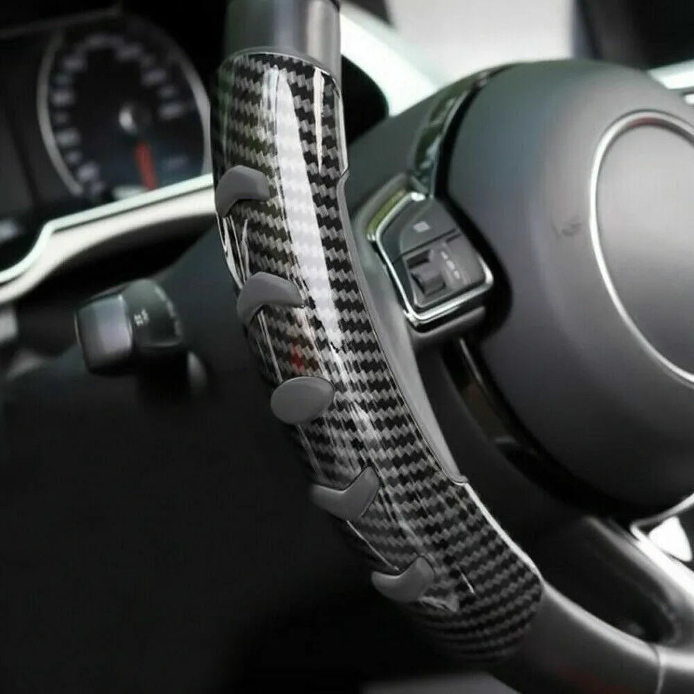 Carbon fibre black fibre steering wheel anti-slip sleeve for 38cm diameter wheels