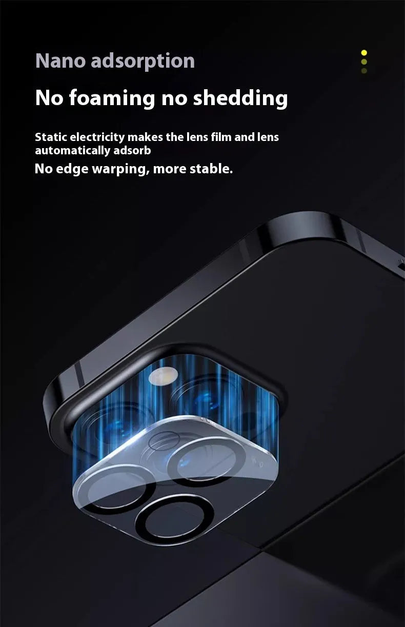 tempered glass lens protector for iPhone camera with anti-fingerprint coating