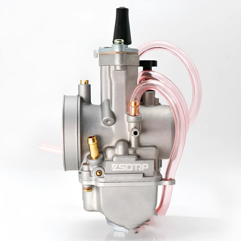 PWK sandblasting motorcycle carburetor kit with seven size options from 21mm to 34mm bore.