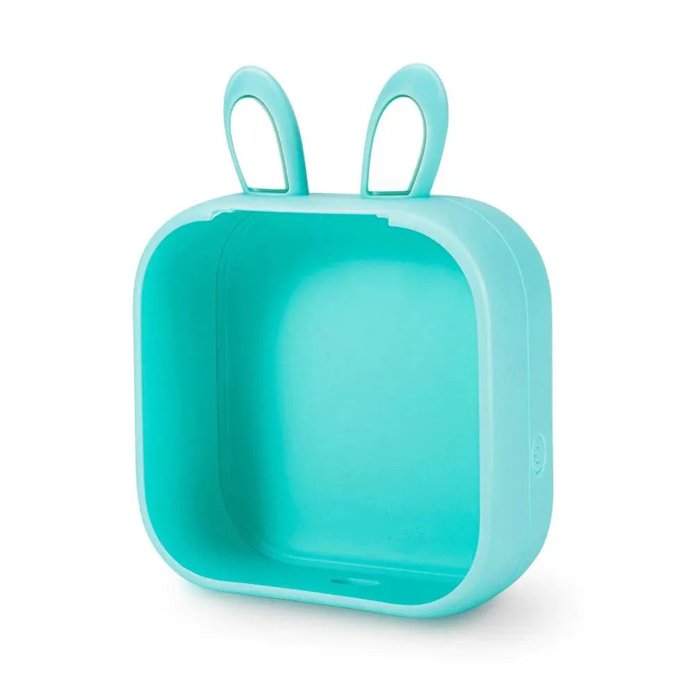 Mini pocket portable printer with rabbit ear protective case and USB charging cable