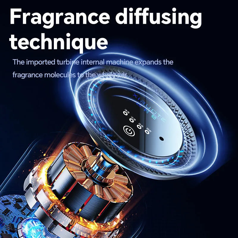 Car aromatherapy diffuser cloud mist air freshener with intelligent mode for RVs trucks sedans