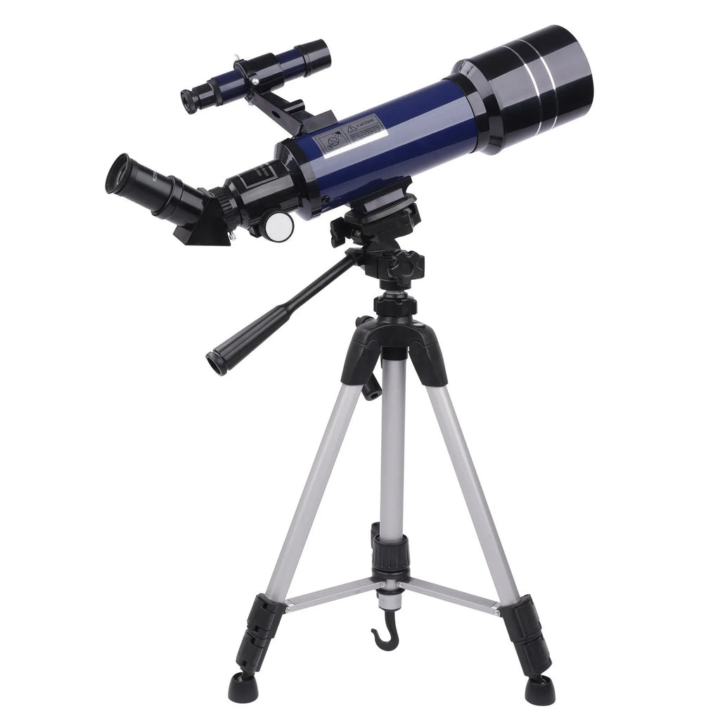 Children's dark blue astronomical telescope on adjustable tripod with 16X-66X magnification