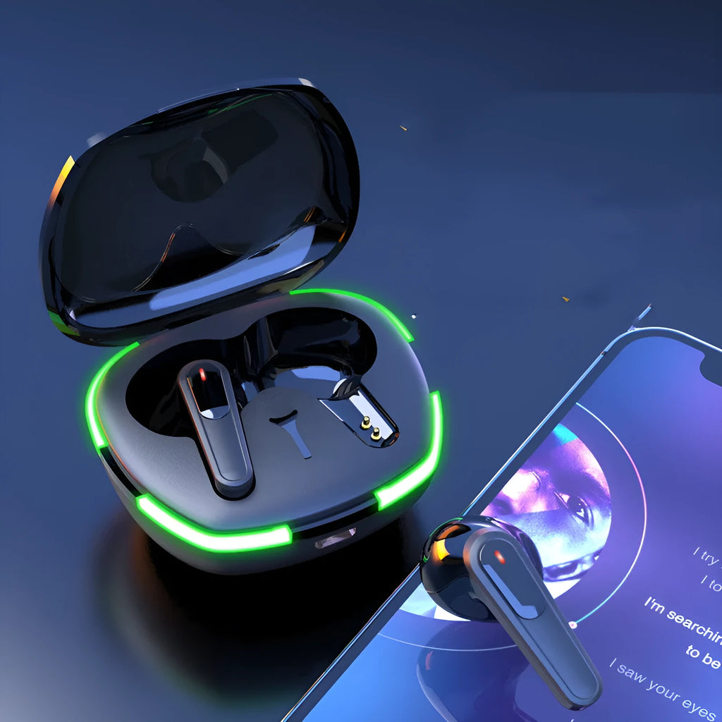 Black Bluetooth headset with half-in-ear design for outdoor running and mountaineering use
