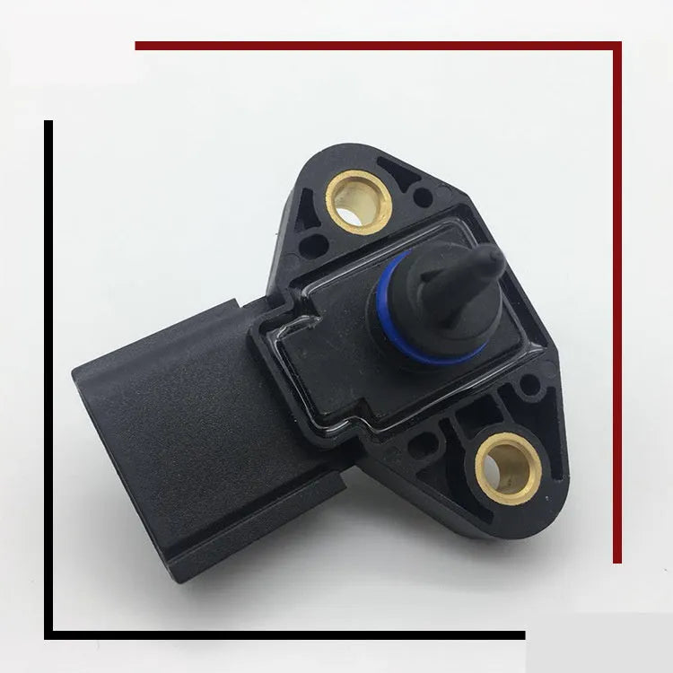 Black intake pressure sensor for Ford and Lincoln vehicles.