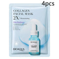 Collagen face mask sheet mask with hyaluronic acid 30g in white packet for moisturising and firming skin