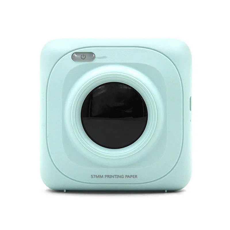 New Student Mini Photo Printer with USB interface, thermal paper, 83x85x45mm size, white model