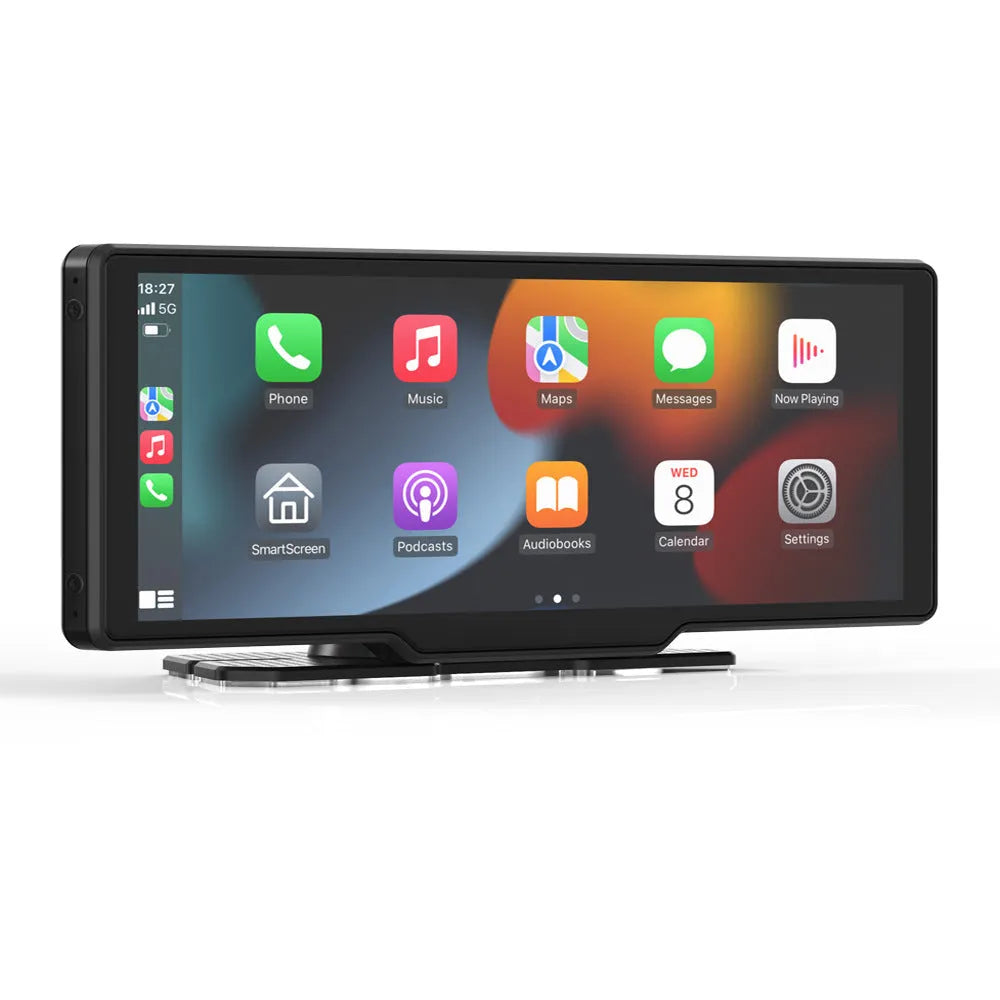 10.26 inch wireless CarPlay truck smart screen with IPS 1600x600 display and ABS housing