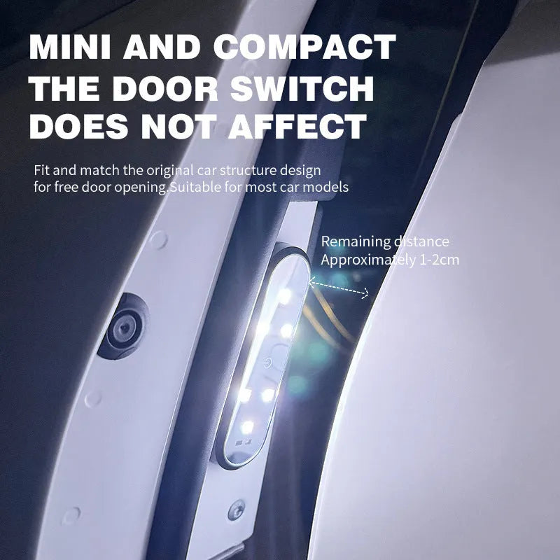 LED car warning door light with ABS plastic housing for anti-collision protection