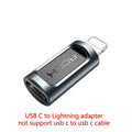 USB C to Lightning charger adapter with Type C to Lightning interface for OTG mobile phones, tablets and laptops
