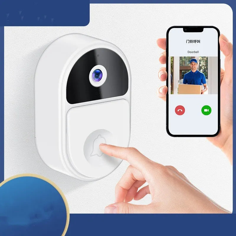 Doodle Smart Visual Doorbell V8 in black and white colour options, showing front design.