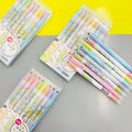 Erasable highlighter neutral pen set, 16cm plastic pens, starts with eight sets for study and office use