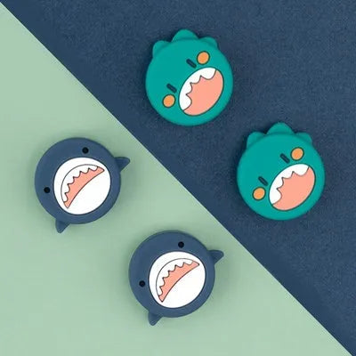 Silicone animal cartoon key button cap with precise fit in multiple colours on key handle