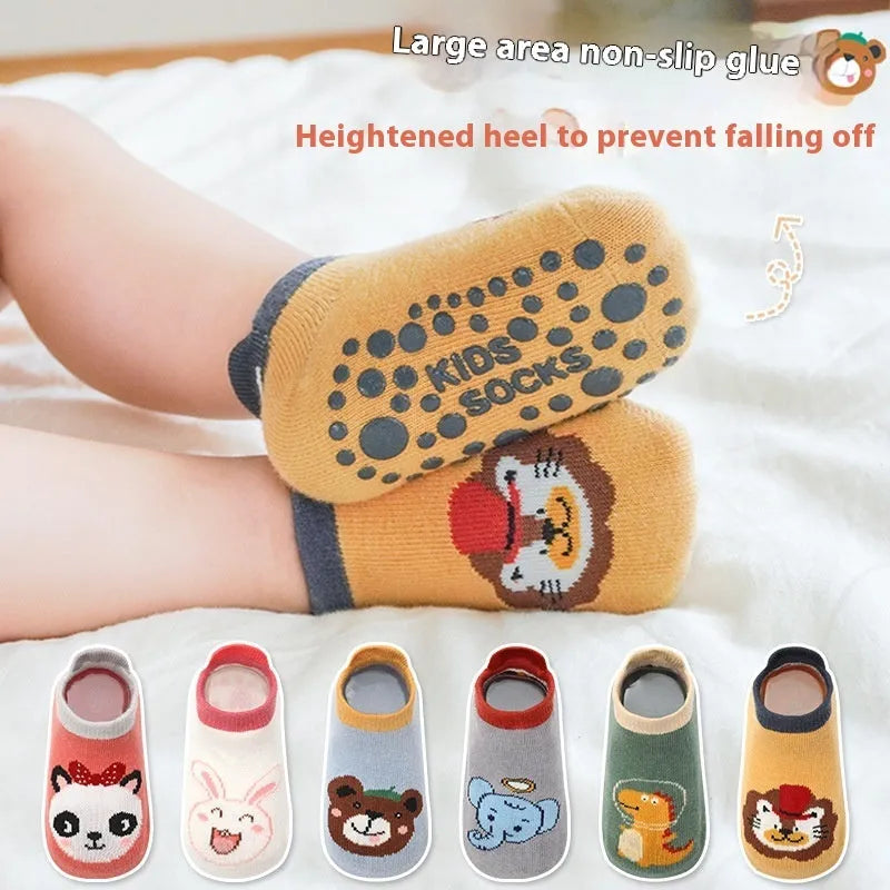 Cotton toddler and baby ankle socks, ultra short tube, free size, one pair