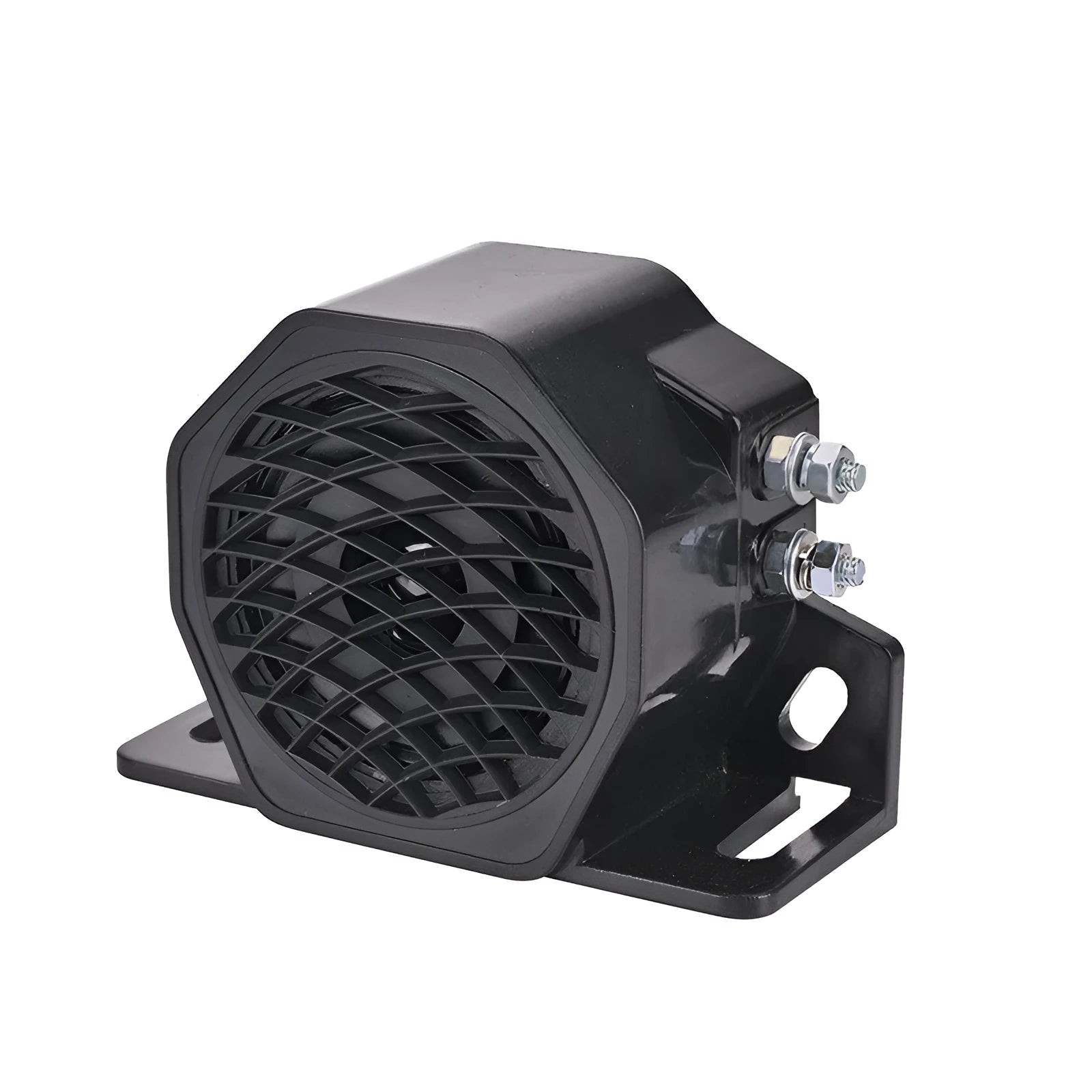 Black GQ-208A universal 12-80V electronic reversing horn for vehicle safety