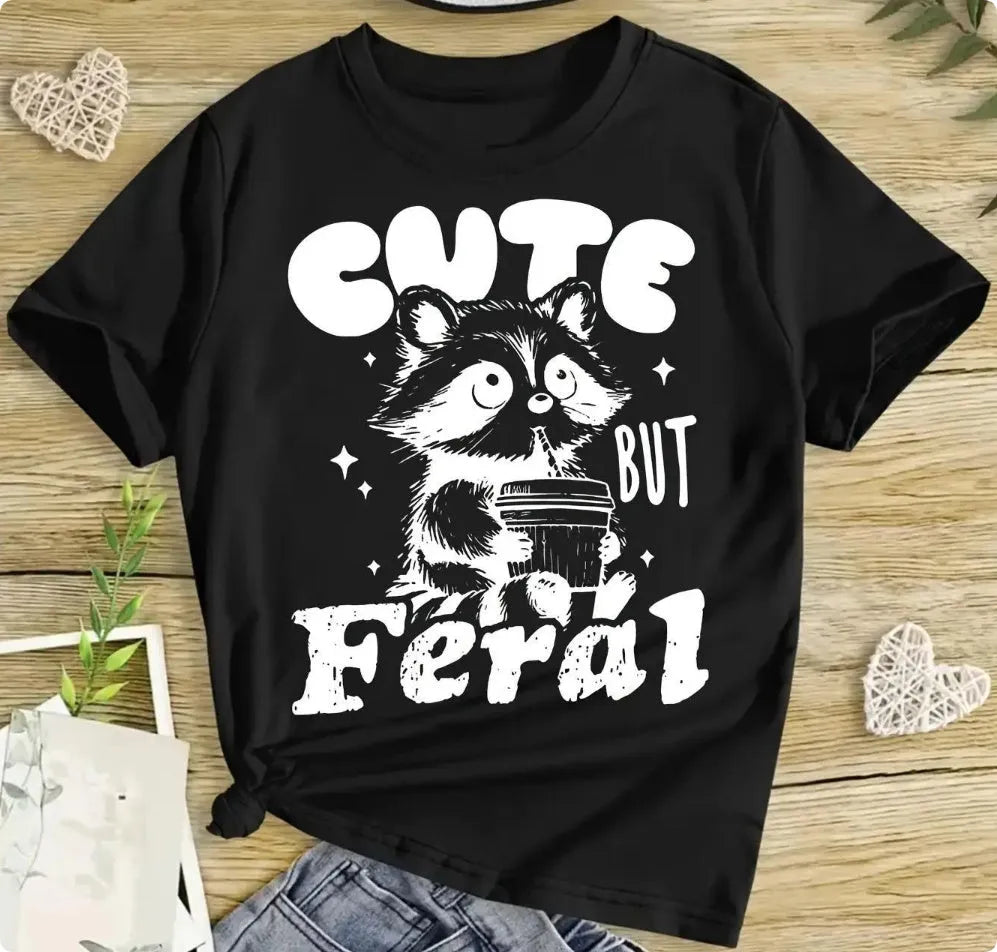 Children's unisex short-sleeved cotton shirt in black, sizes 110cm to 160cm, casual top.