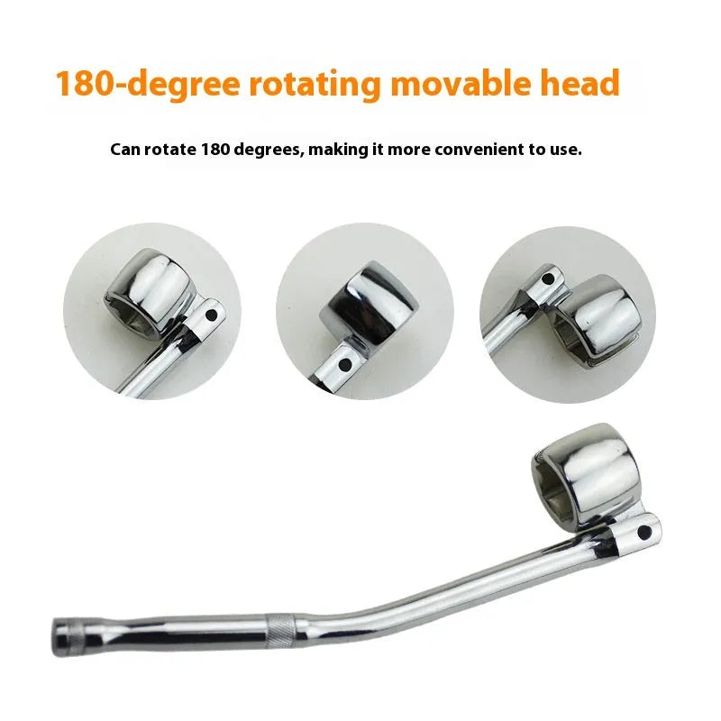 22mm hexagonal oxygen sensor removal tool with 270mm chromium vanadium steel construction and bright chrome finish