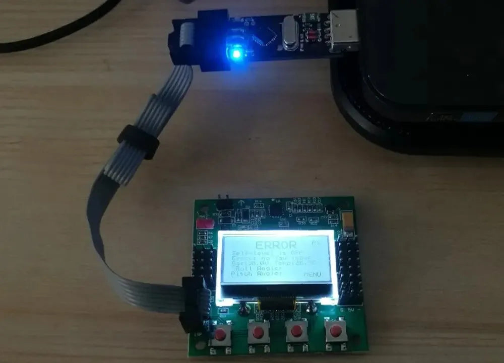 KK2 USB programmer for flight control board firmware update, 9x5x1cm, plastic casing