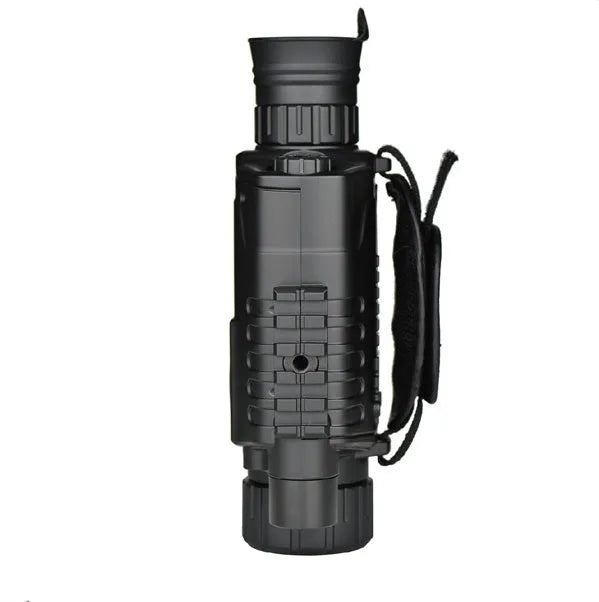 Digital night vision monocular with 5x magnification and 40mm lens in black finish