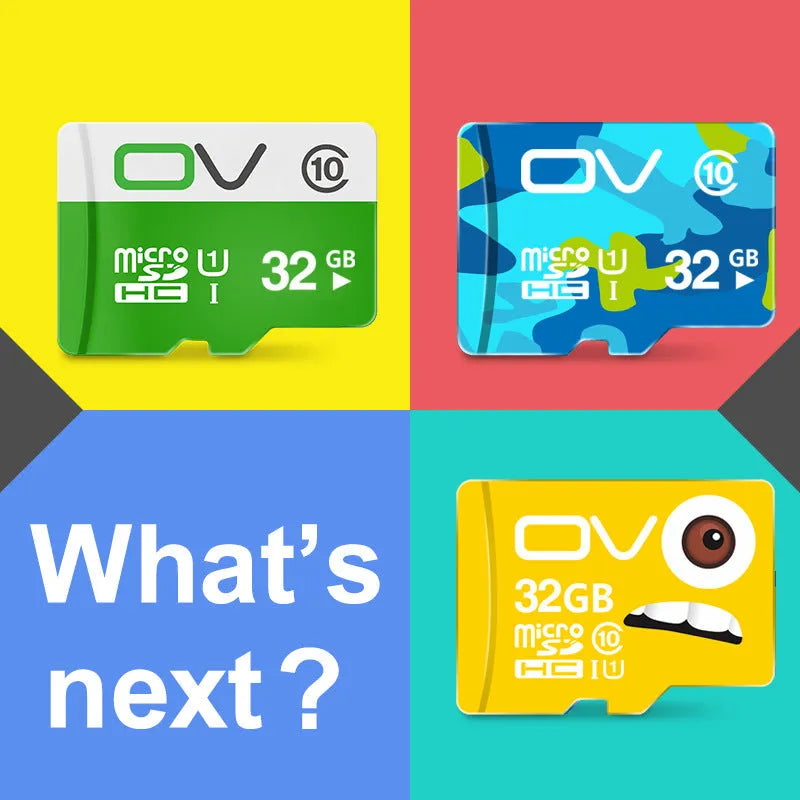 High-speed Class 10 memory card with 10 MB/s transfer rate in 8GB to 64GB capacities