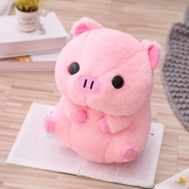 Brown and pink boba milk tea plush stuffed toy shaped like a fruit and drink cup.
