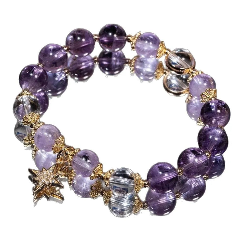 Women's eight Awn star artificial crystal bracelet in a gift box.