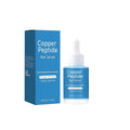 Copper peptide hair care oil in 30ml cylindrical bottle for stronger, smoother hair