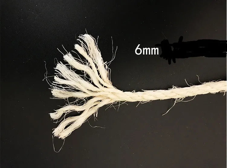6mm cat scratch sisal rope for repairing scratching posts and cat climbing frames, natural bleached deoiled sisal twine