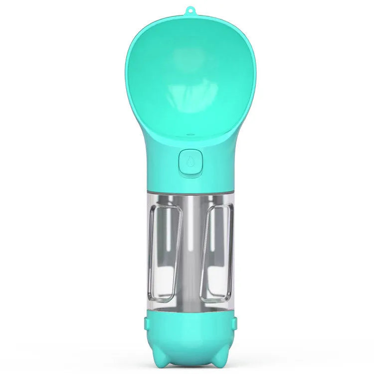 300ml pet multifunctional water cup in ABS plastic, portable dog travel bottle with colour options