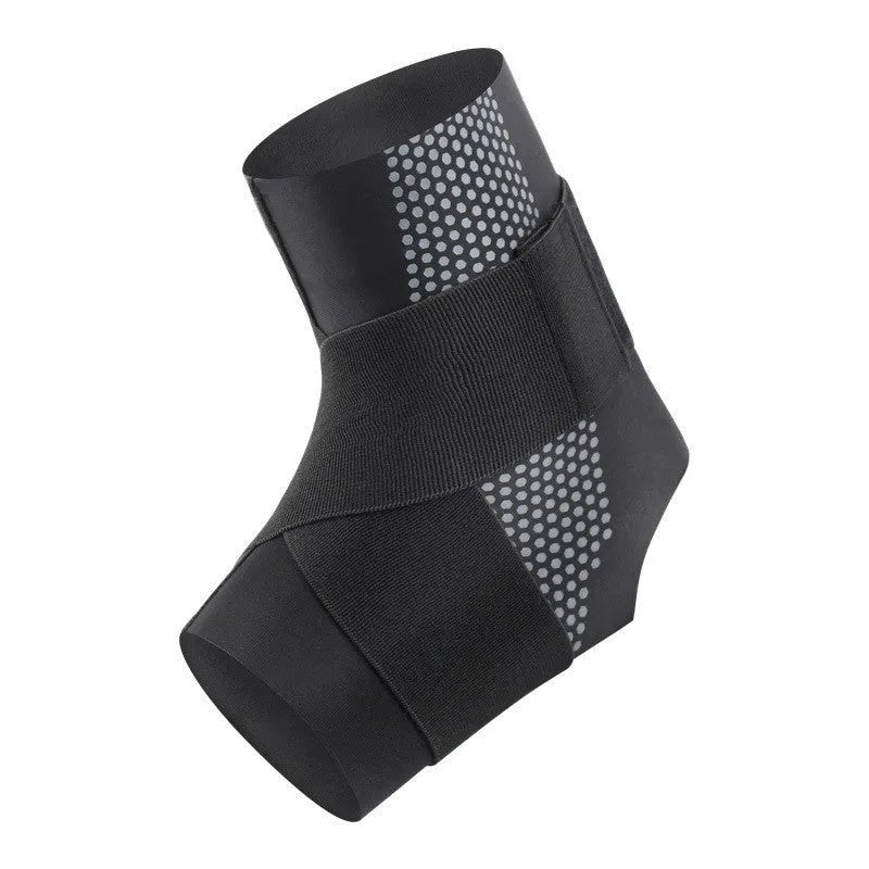 Adult ankle support protector in Lycra material showing black and skin colour options