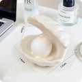 Yellow white porcelain storage tray with optional night light in modern simplicity style