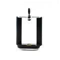 Black plastic U-clip mobile phone hose bracket for mounting phones on tubes and poles