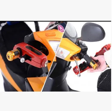Caps motorcycle scooter security disc lock in red, yellow, blue, orange, black, green colours