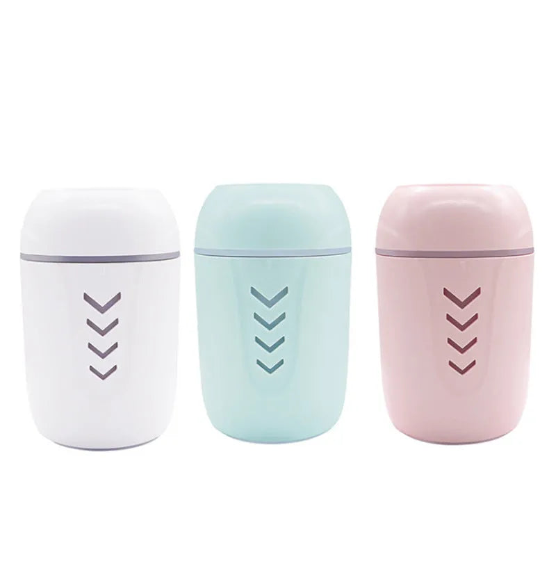 X3 portable car humidifier in columnar design with 200ml capacity tank